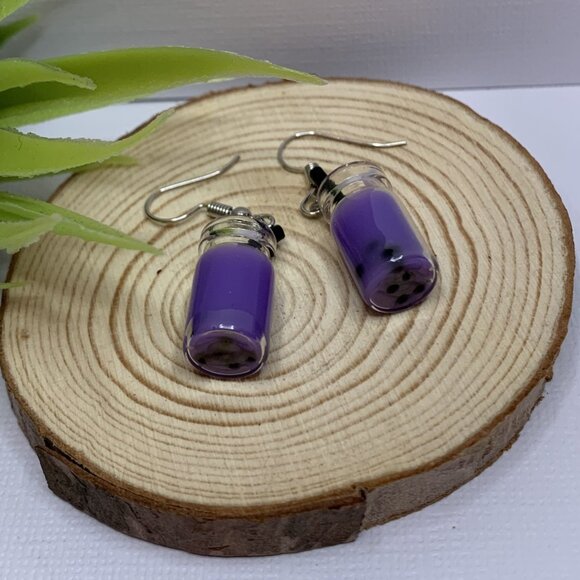 Milk Shake Earring, Drink Earring, Shake Earring, Funny Food Earring, Gift Idea - Picture 4 of 5